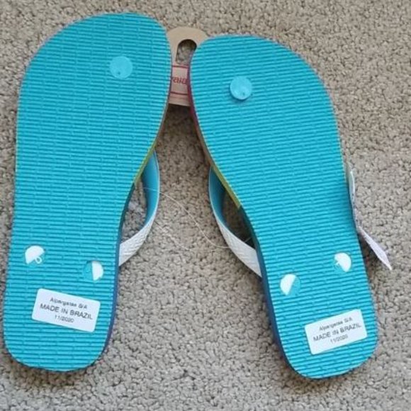 Rainbow Top Pride Themed Stripes Flip Flop - Picture 15 of 16